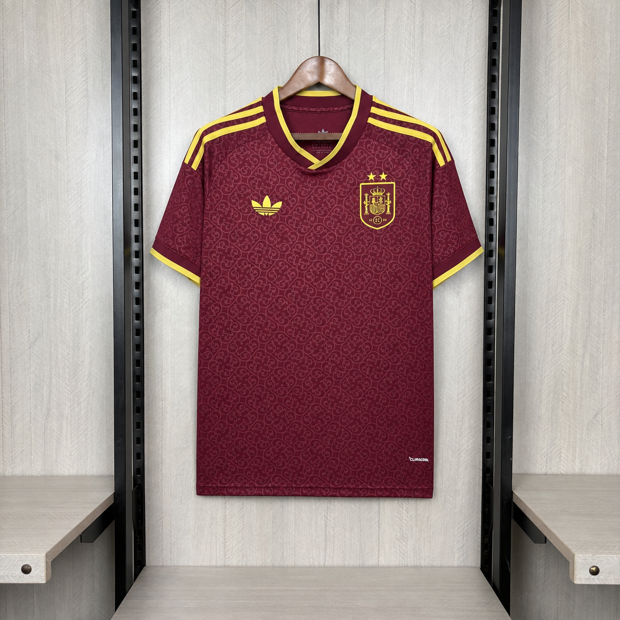 Camisa vinho da seleção espanhola